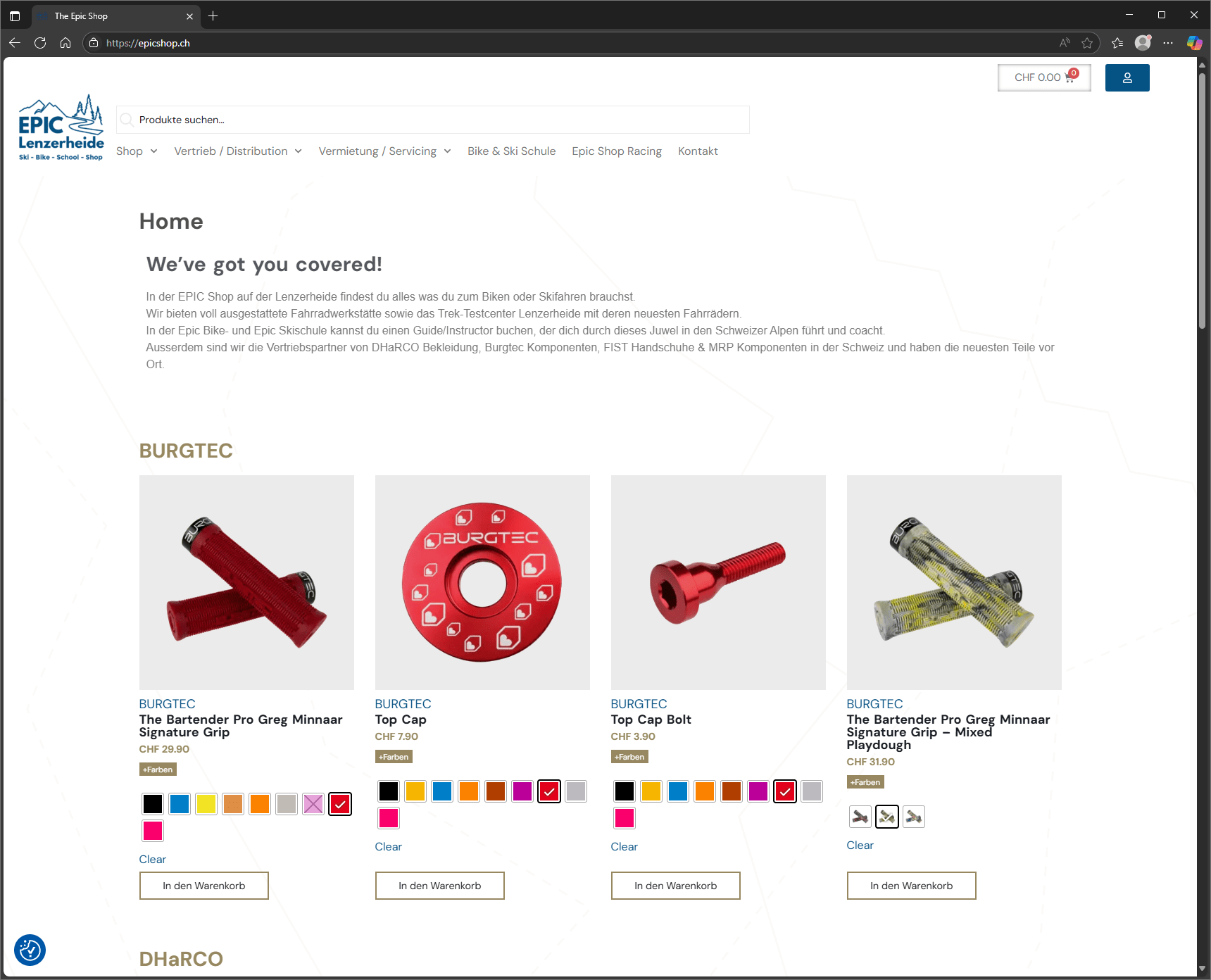 epicshop.ch: Umzug Webhosting